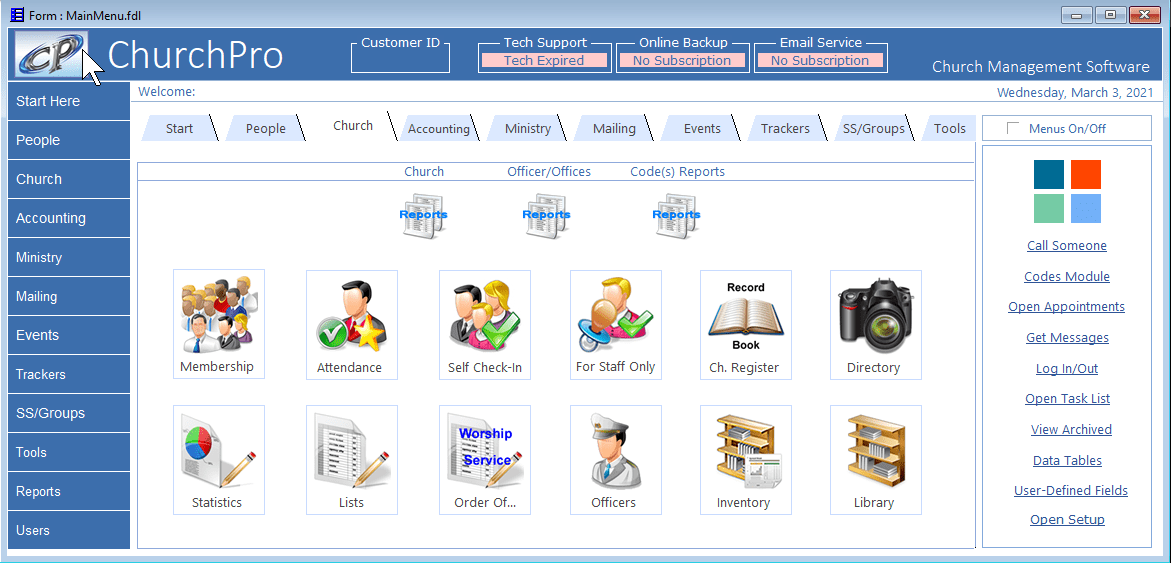 ChurchPro - Accounting Modules