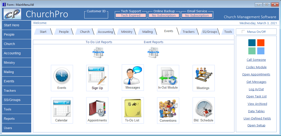 ChurchPro - Accounting Modules
