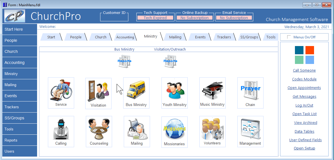 ChurchPro - Accounting Modules