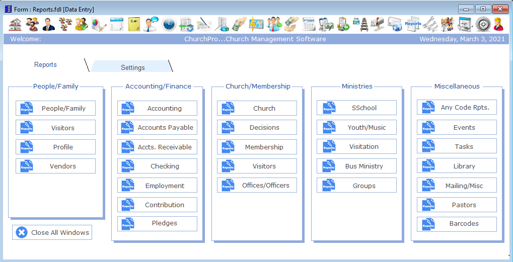 ChurchPro - Accounting Modules